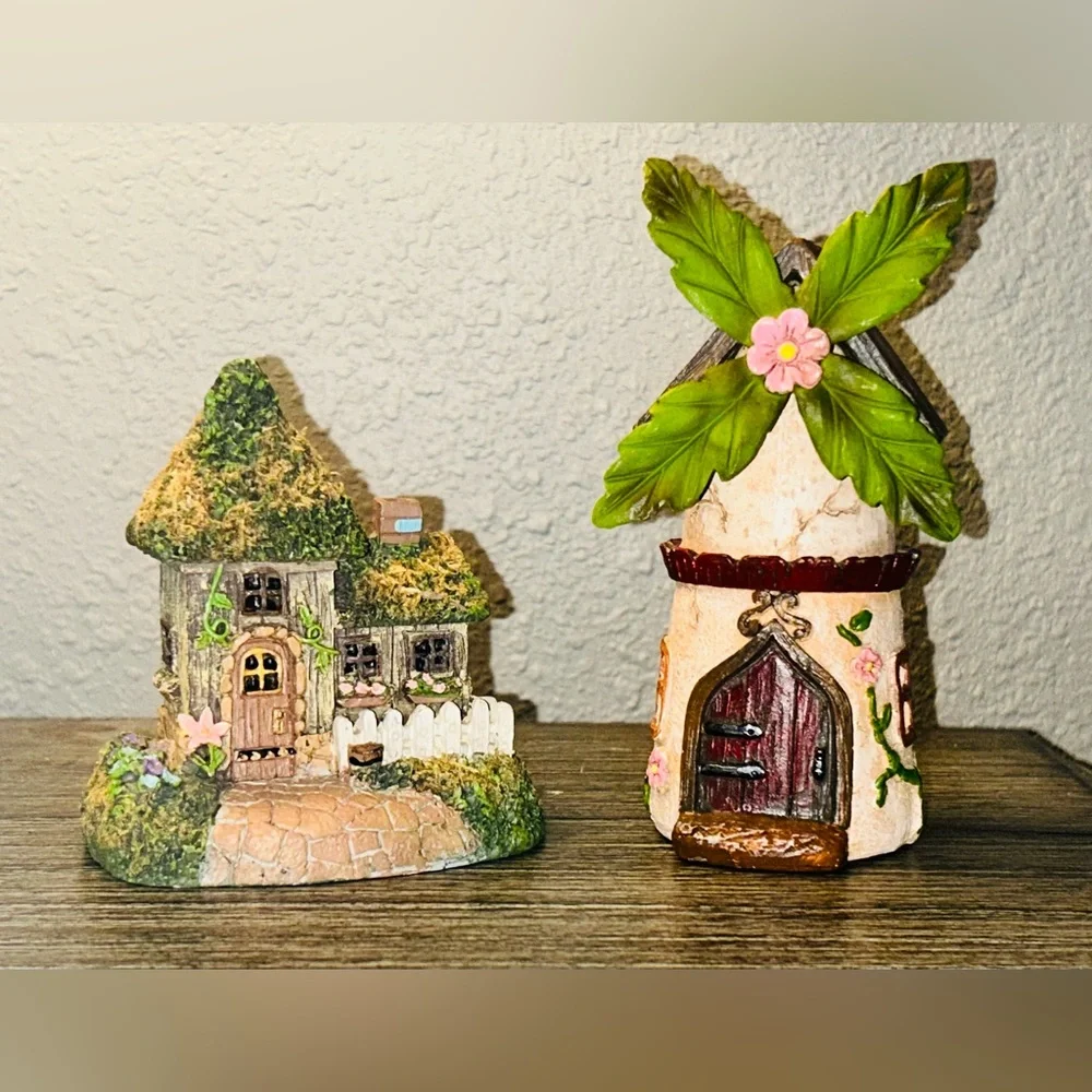 Fairy Garden House- Fairy Garden Accessories- Fairy Windmill Excellent Condition - Picture 3 of 7